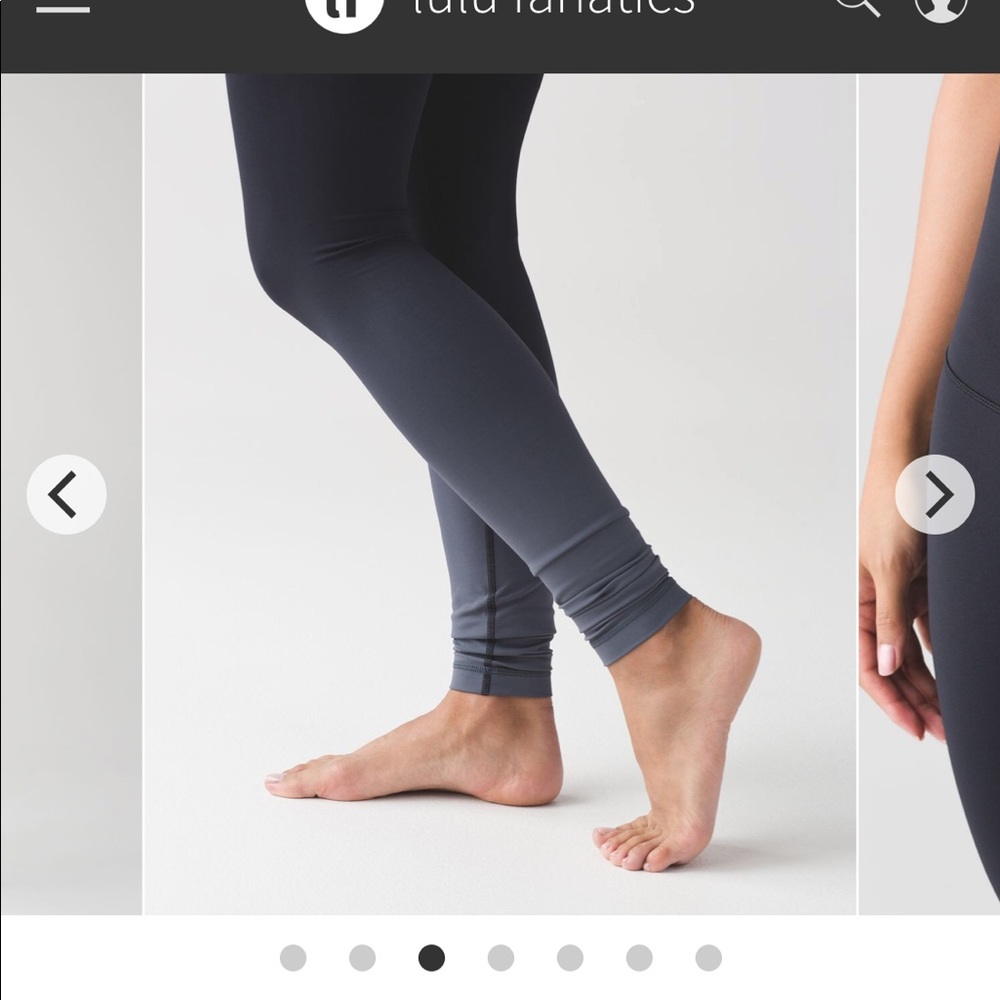 EUC Lululemon sz 10 Black Ombré Wunder Under
